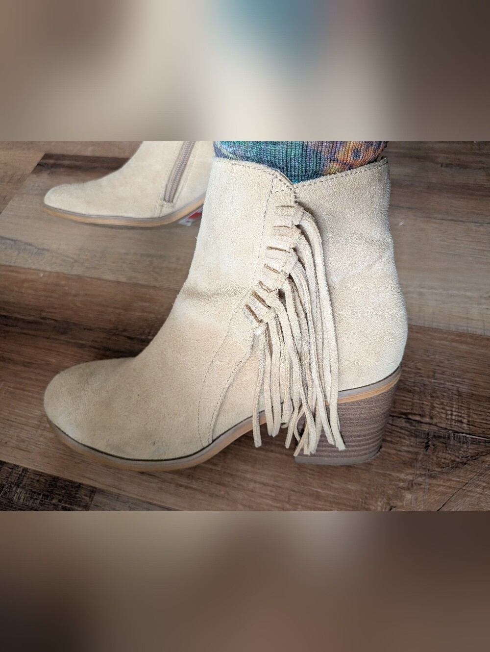 Women's Tan Suede Kenneth Cole Side-Zip Ankle Boot